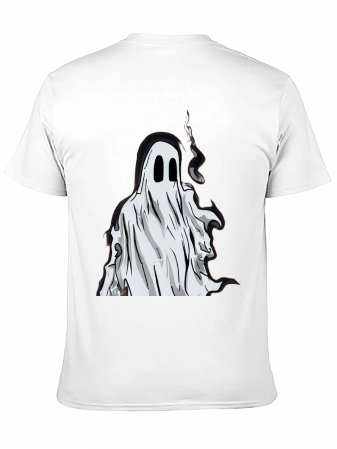 Black Ghost Graphic Tee - Spooky Season Style view 11