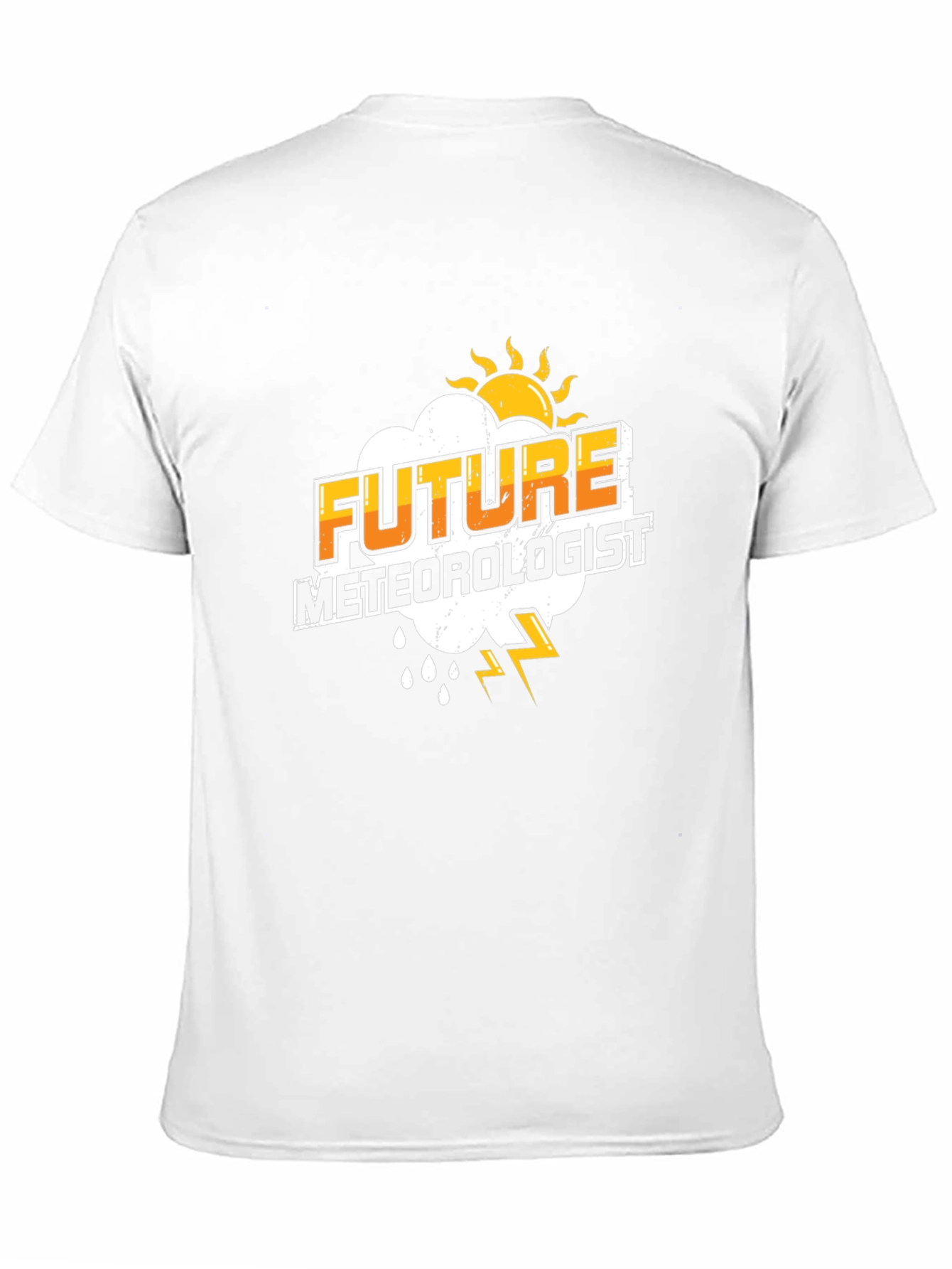 Black Future Meteorologist Black T-Shirt view 11