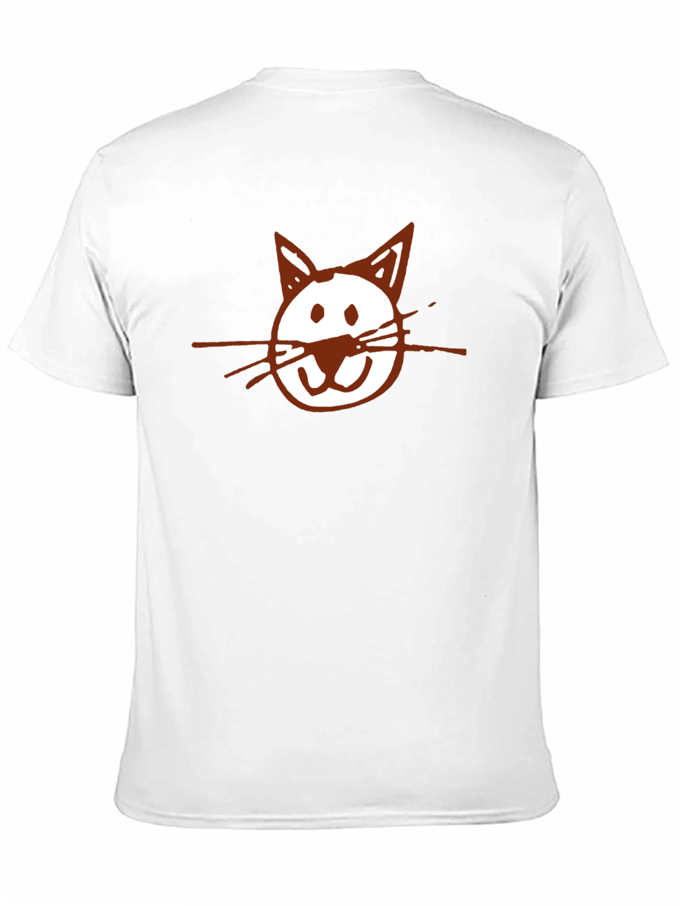 Black Cat Face Graphic T-Shirt - Casual Black Tee view 11