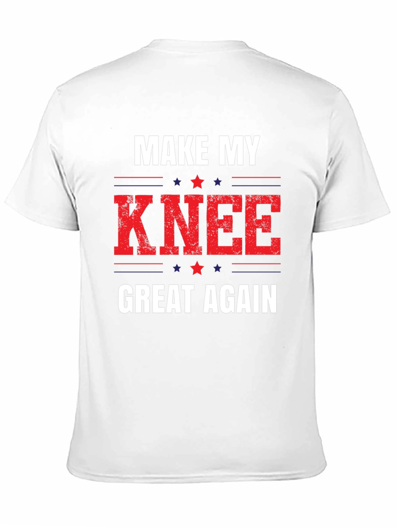 Black Make My Knee Great Again Graphic Tee view 11