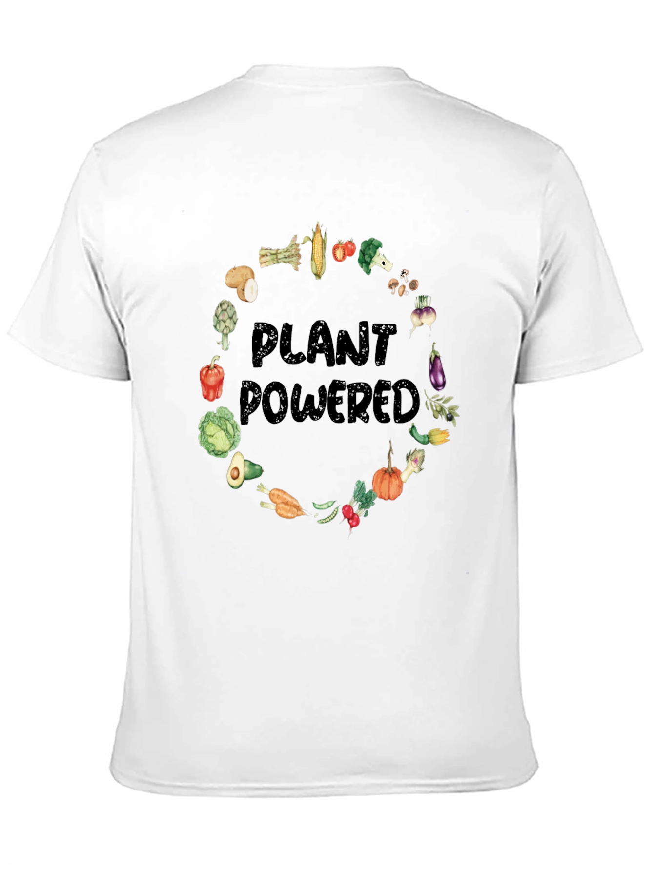 Black Plant Powered Graphic T-Shirt view 11