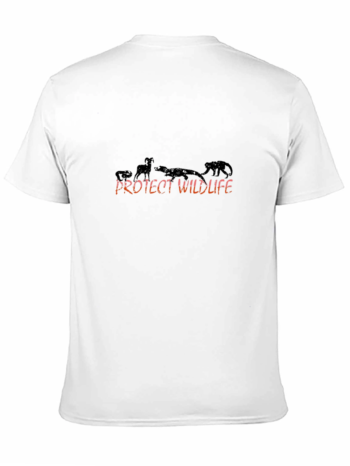 Black Protect Wildlife Graphic T-Shirt - Black view 11