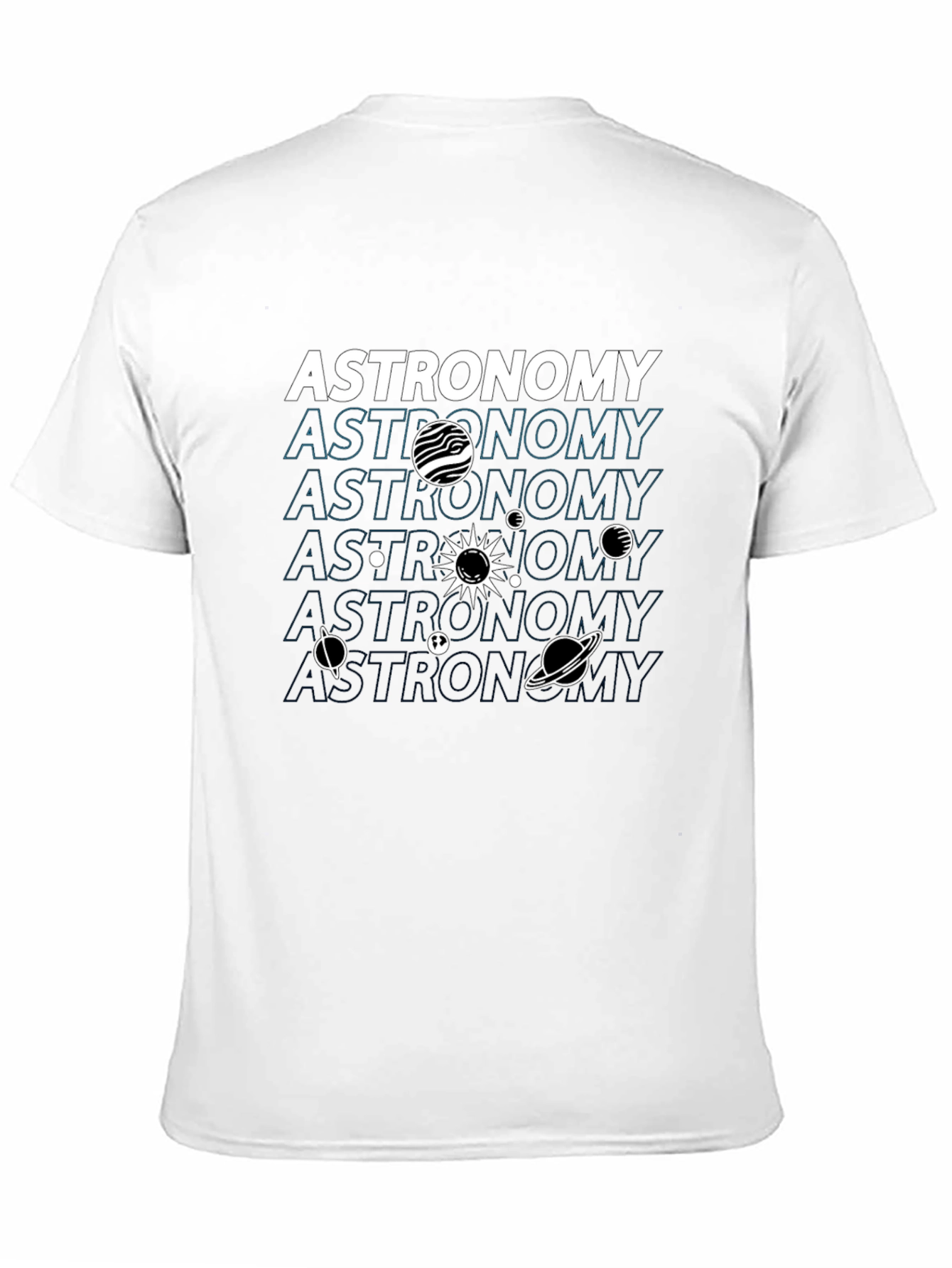 Black Astronomy Graphic T-Shirt - Explore the Cosmos in Style view 11