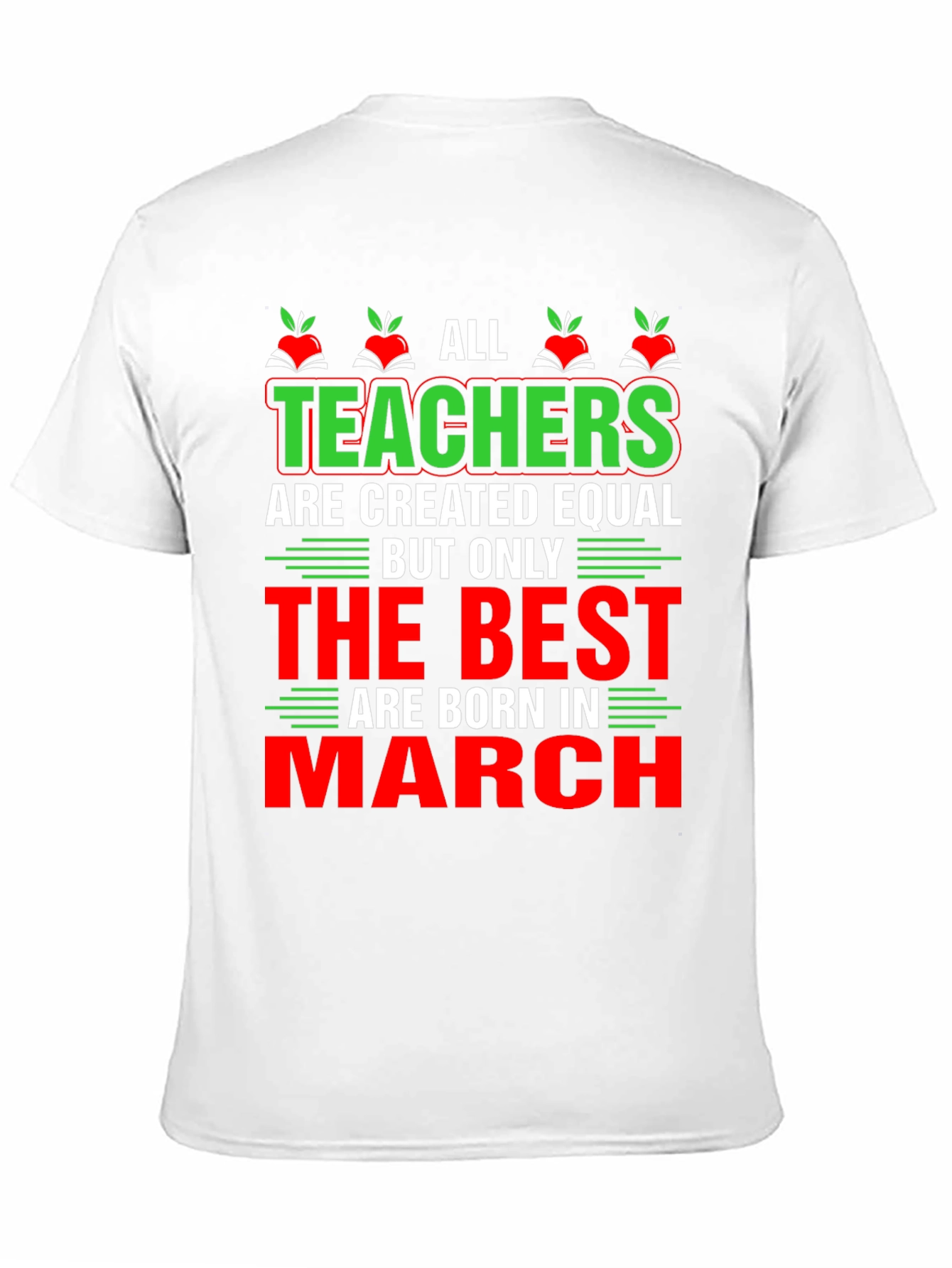 Black All Teachers are Created Equal T-Shirt view 11