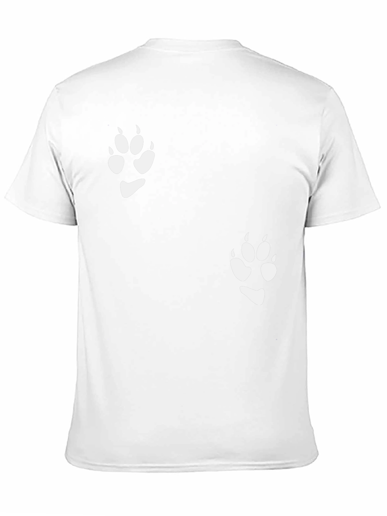 Paw Print Graphic Tee - Stylish Black T-Shirt - 11
