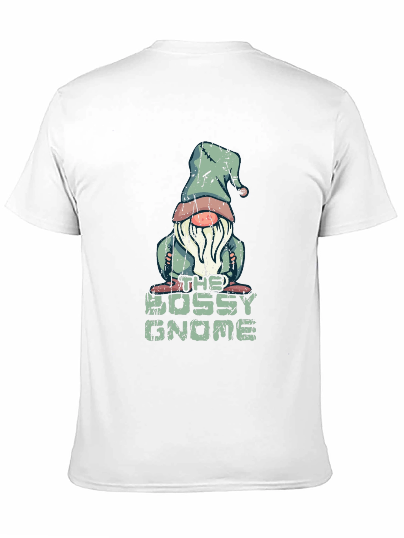 Black Bossy Gnome T-Shirt - Funny Graphic Tee view 11