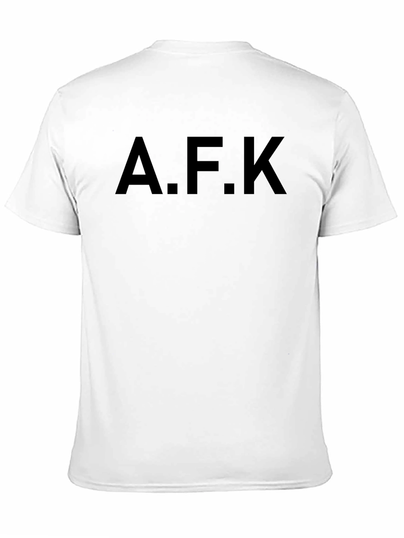 Black AFK Graphic Tee - Black Cotton Casual T-Shirt view 11