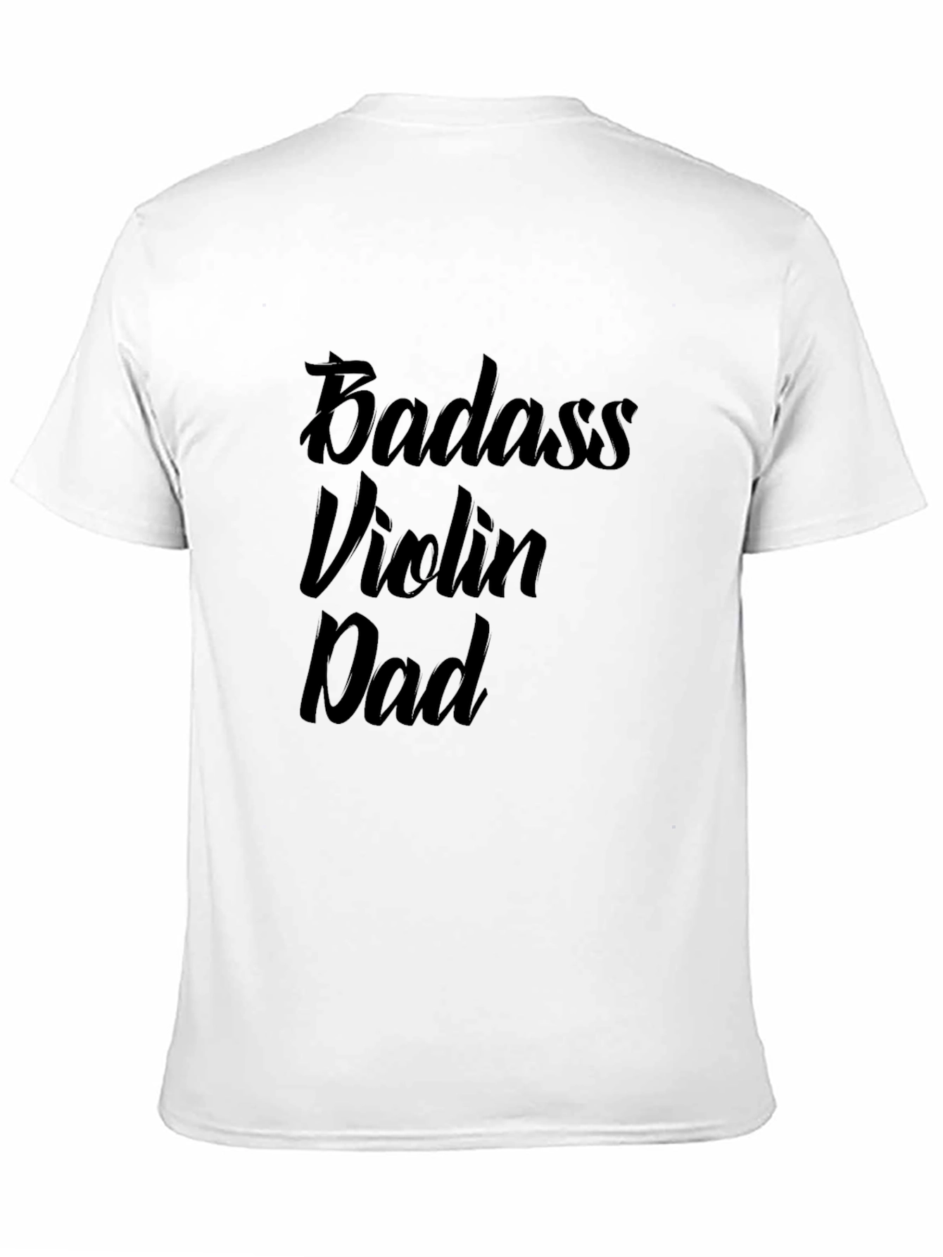 Black Badass Violin Dad Graphic Tee - Black view 11