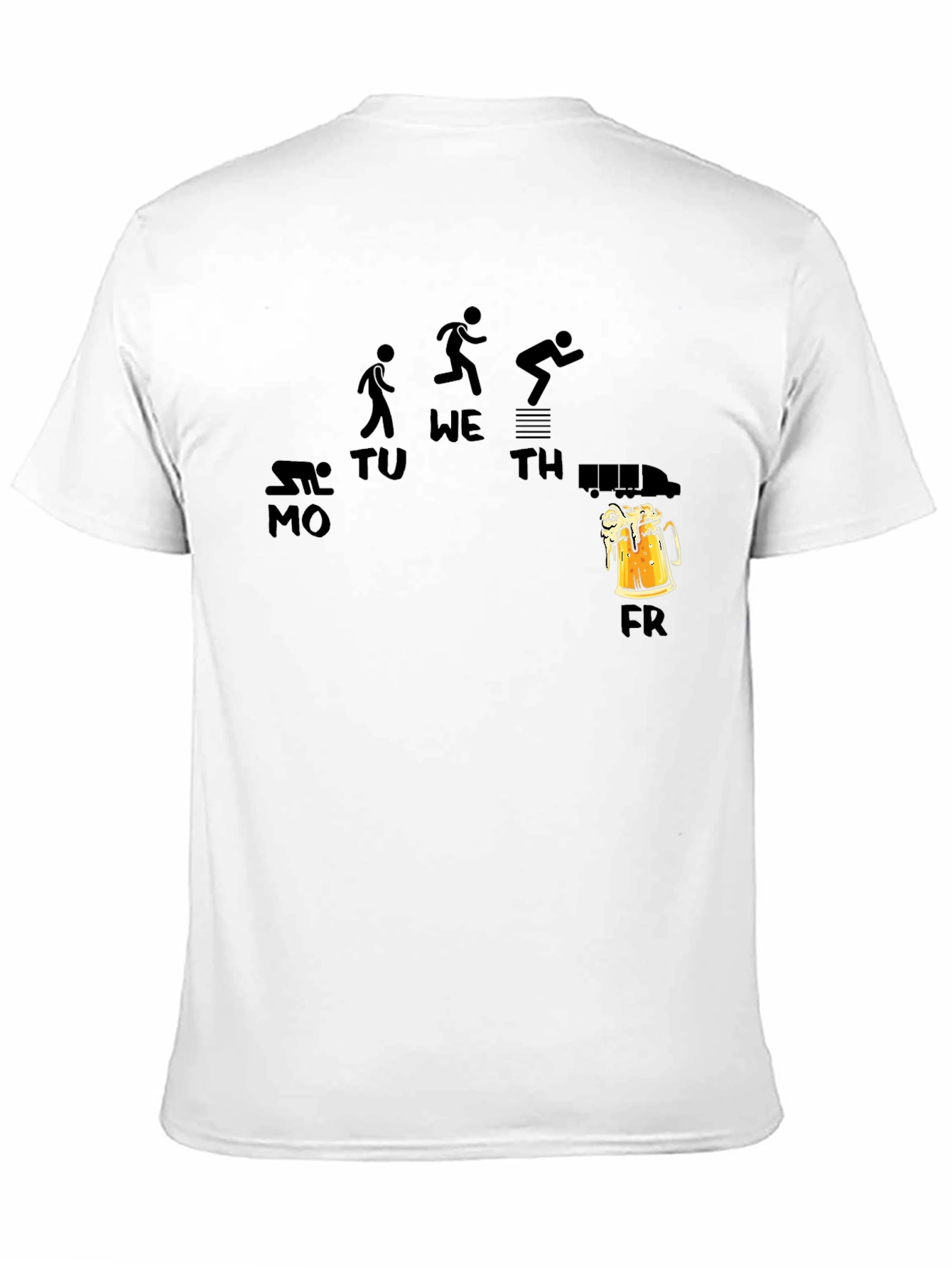 Black Workout to Beer Friday T-Shirt view 11