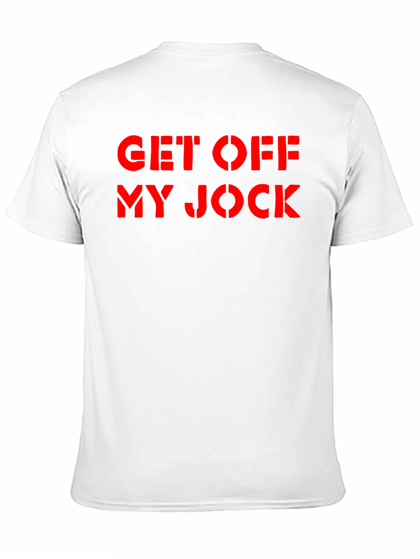 Black Get Off My Jock Graphic Tee - Black Cotton T-Shirt view 11