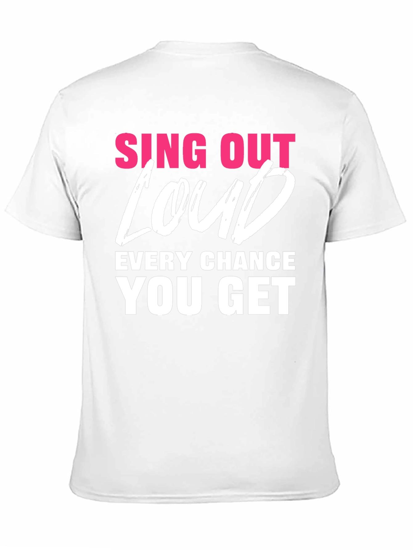 Black Sing Out Loud T-Shirt - Motivational Tee view 11