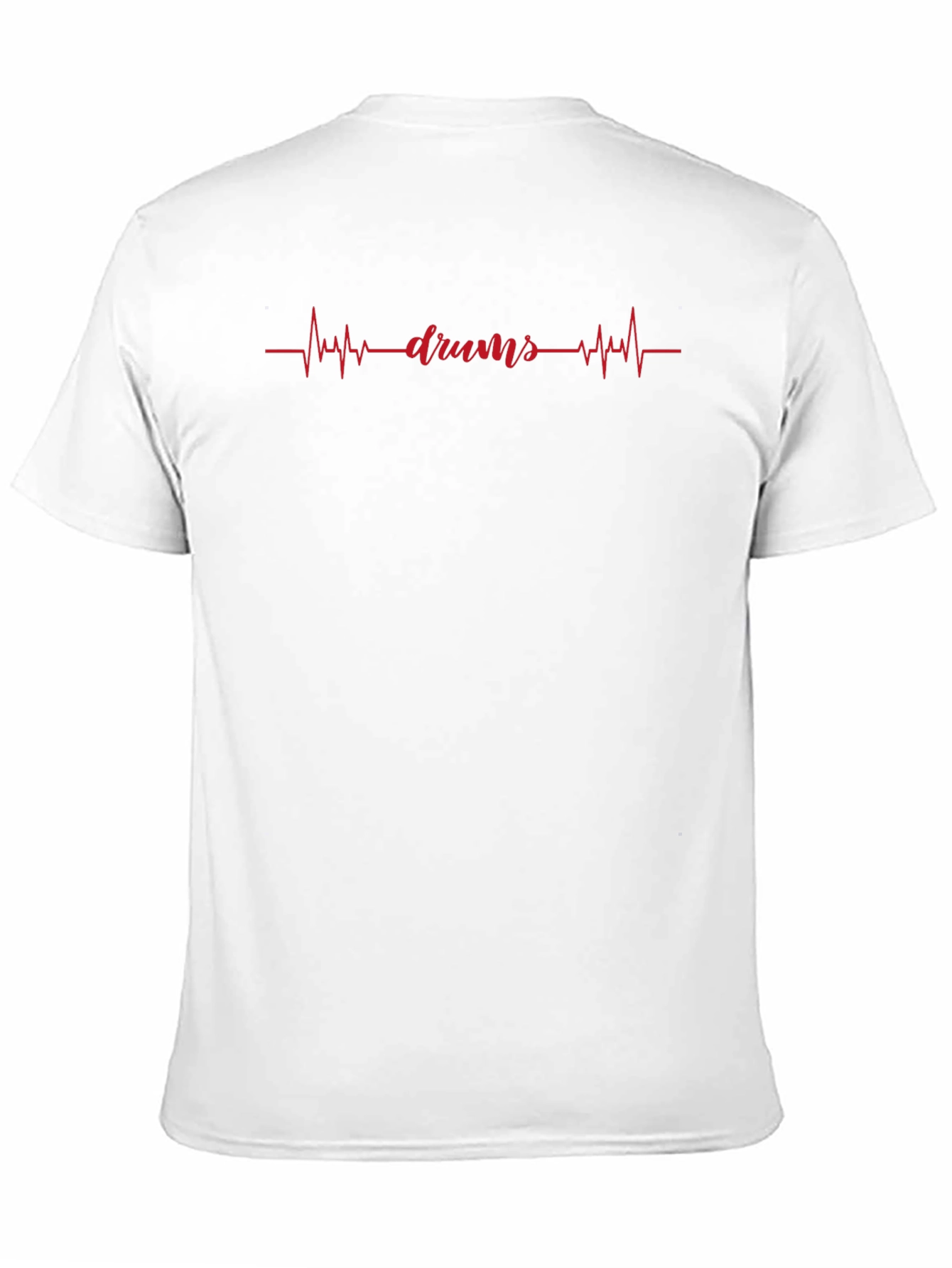 Black Drums Heartbeat Graphic Tee - Black Cotton Shirt view 11