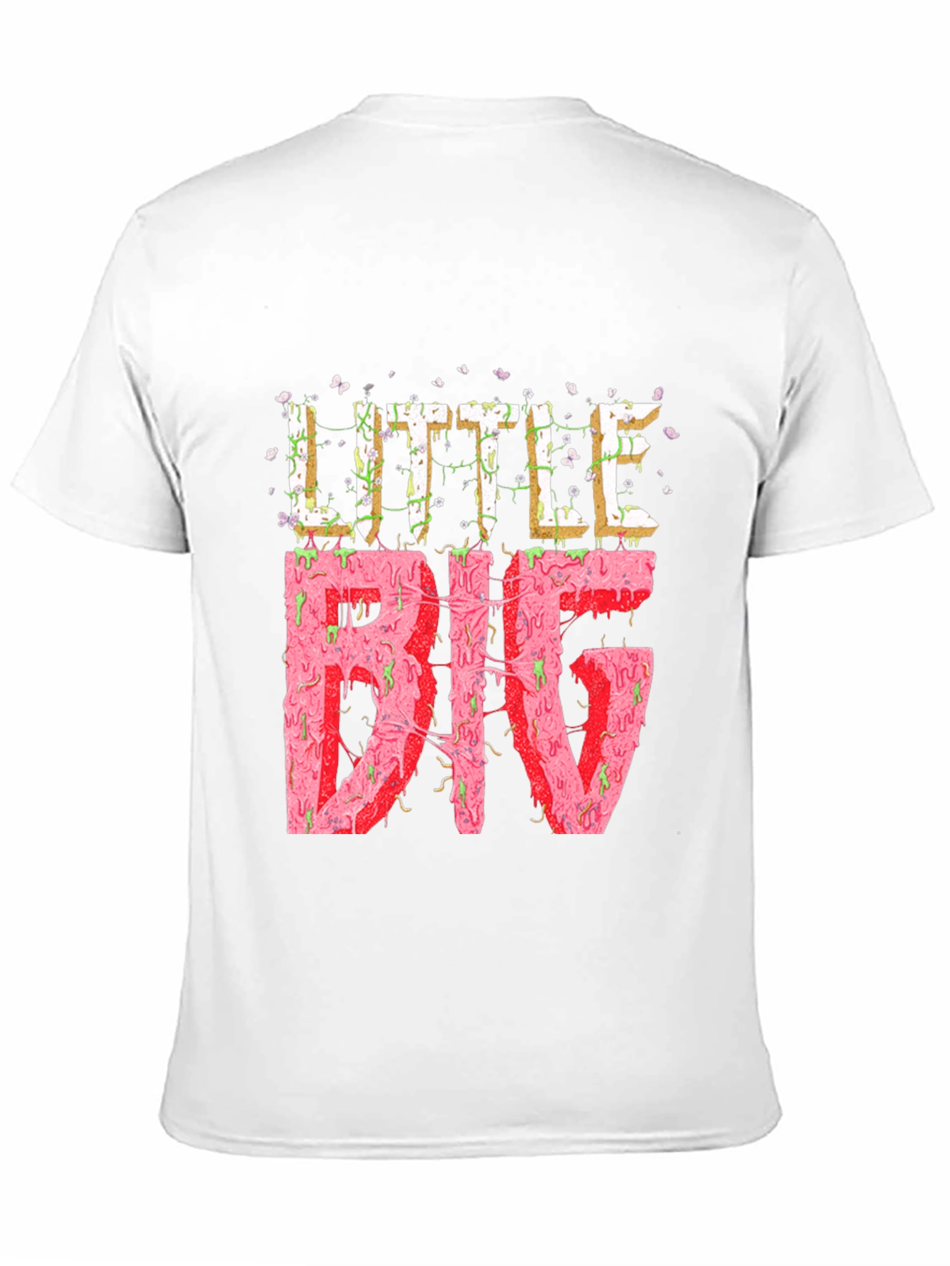 Black Little Big Graphic Tee - Statement T-Shirt view 11