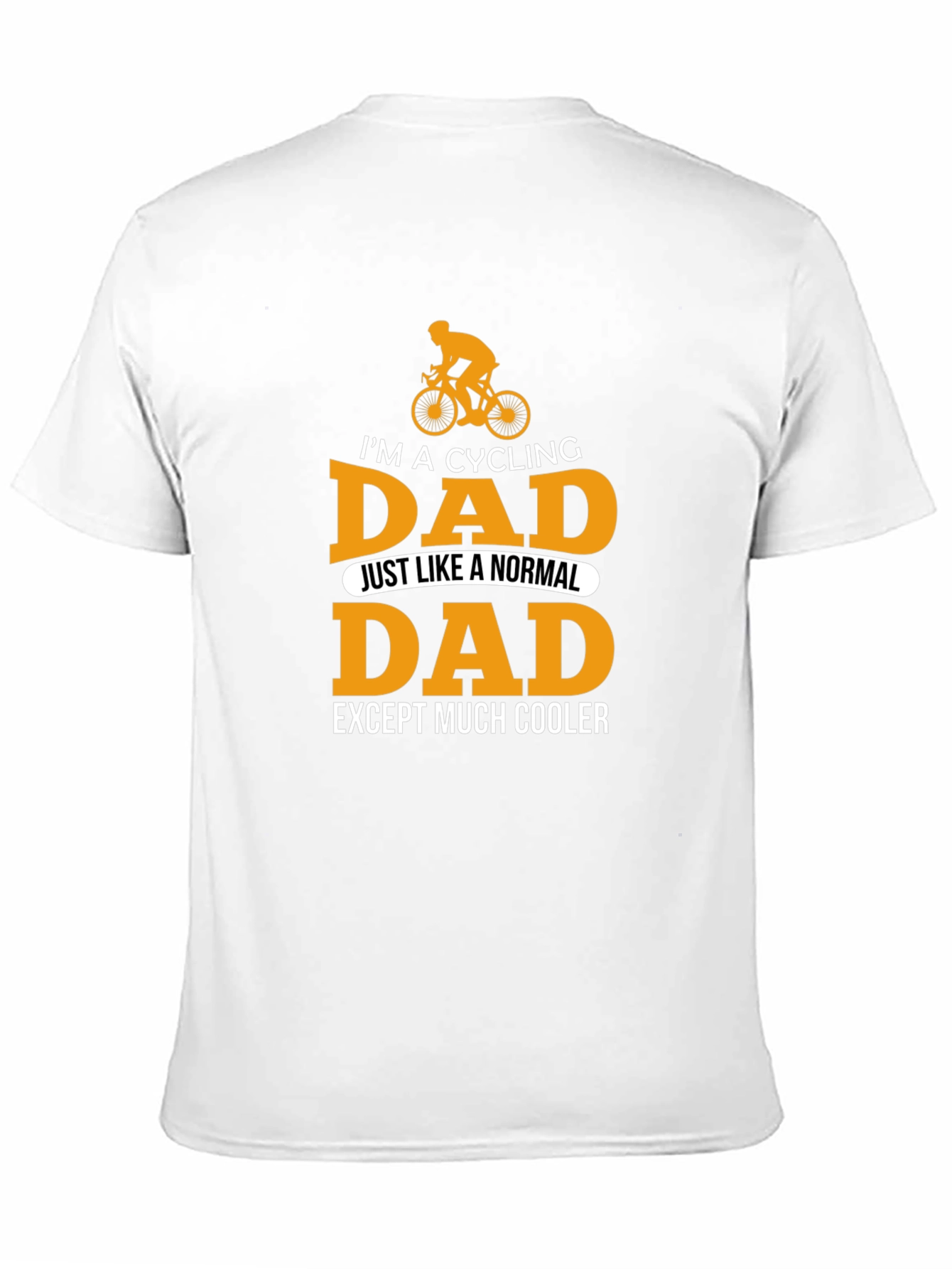 Black Cycling Dad T-Shirt - Cool Father's Day Gift view 11