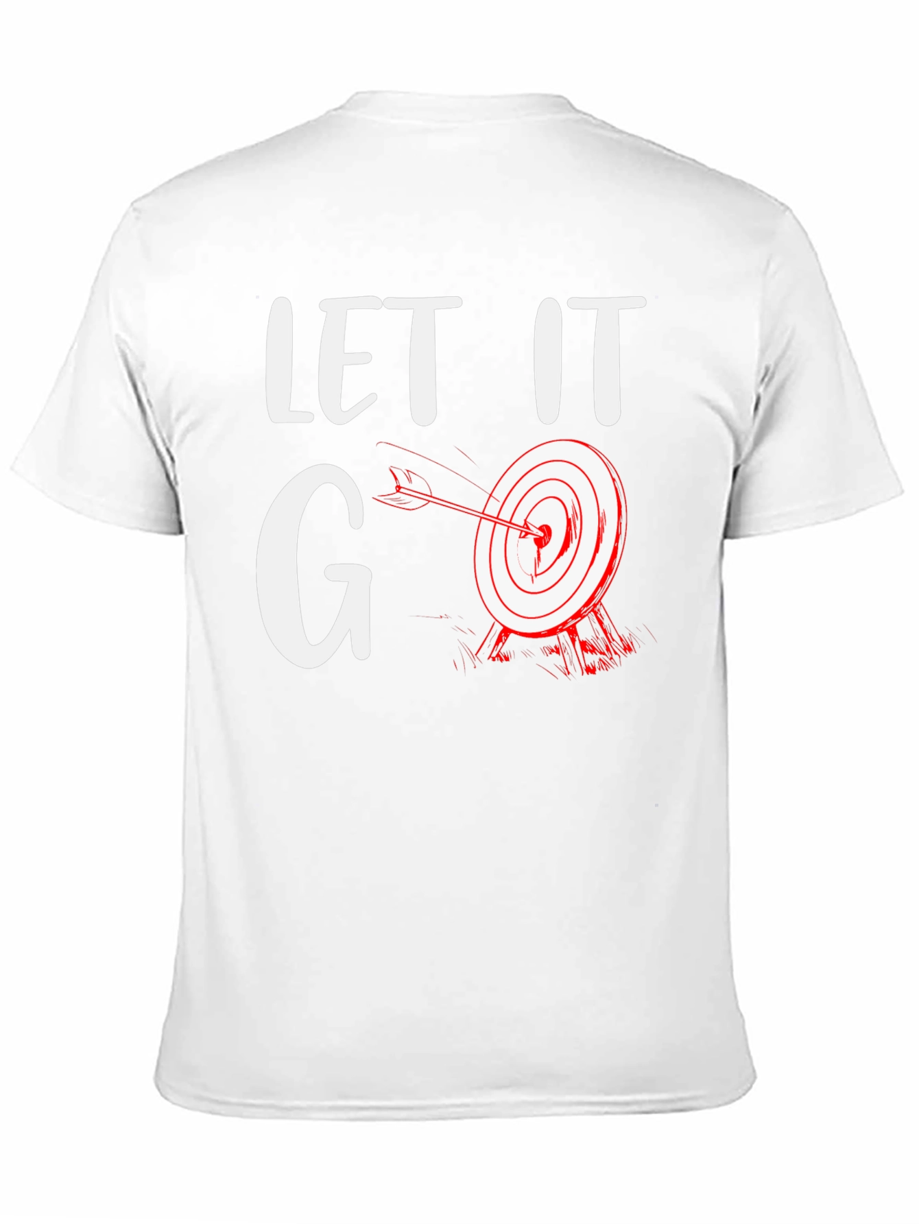Black Let It Go Target T-Shirt - Funny Archery Tee view 11