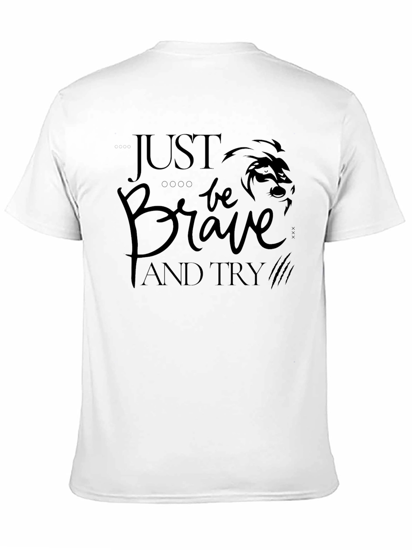 Black Just Be Brave T-Shirt - Black Graphic Tee view 11