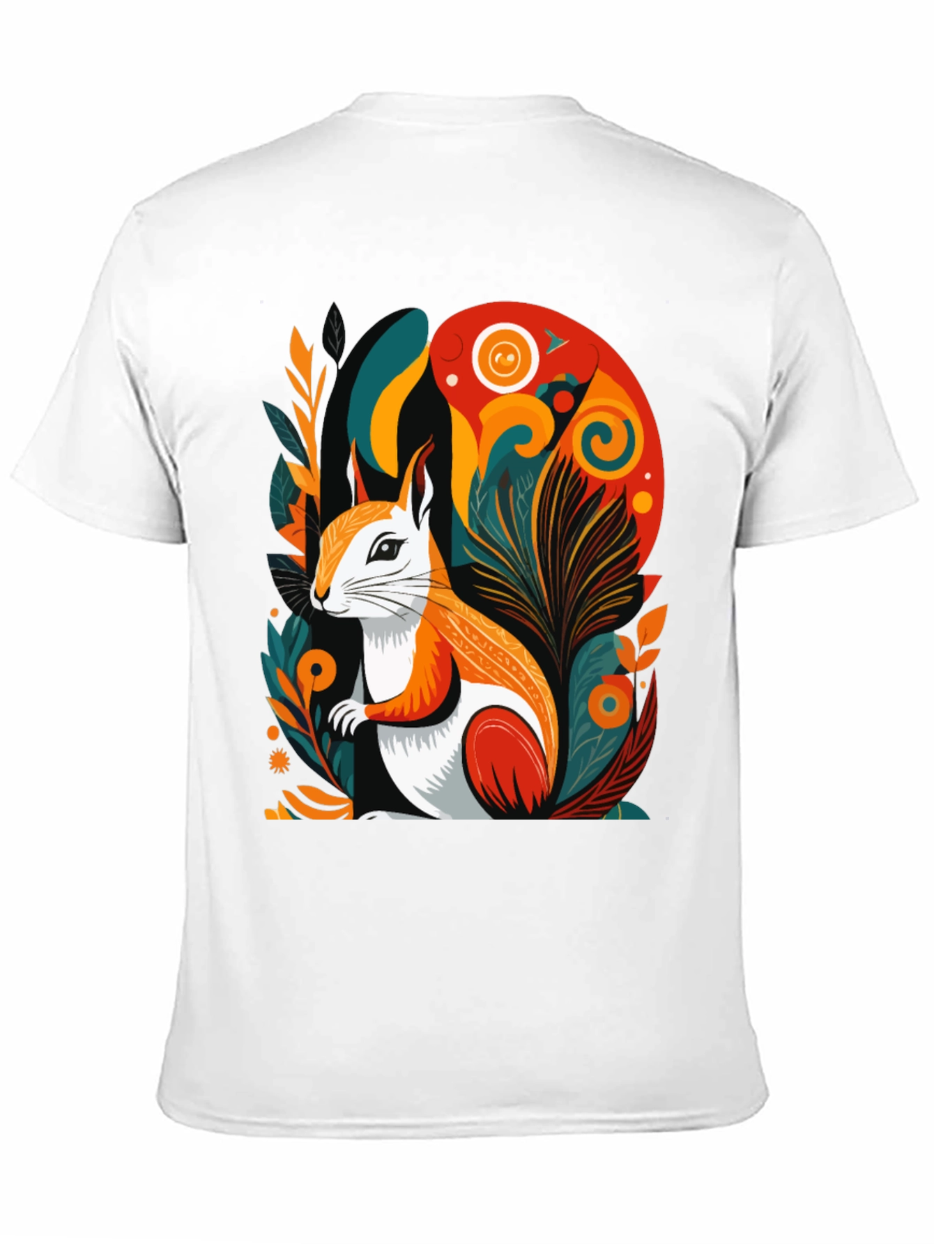 Black Squirrel Art Graphic Tee - Modern Style view 11