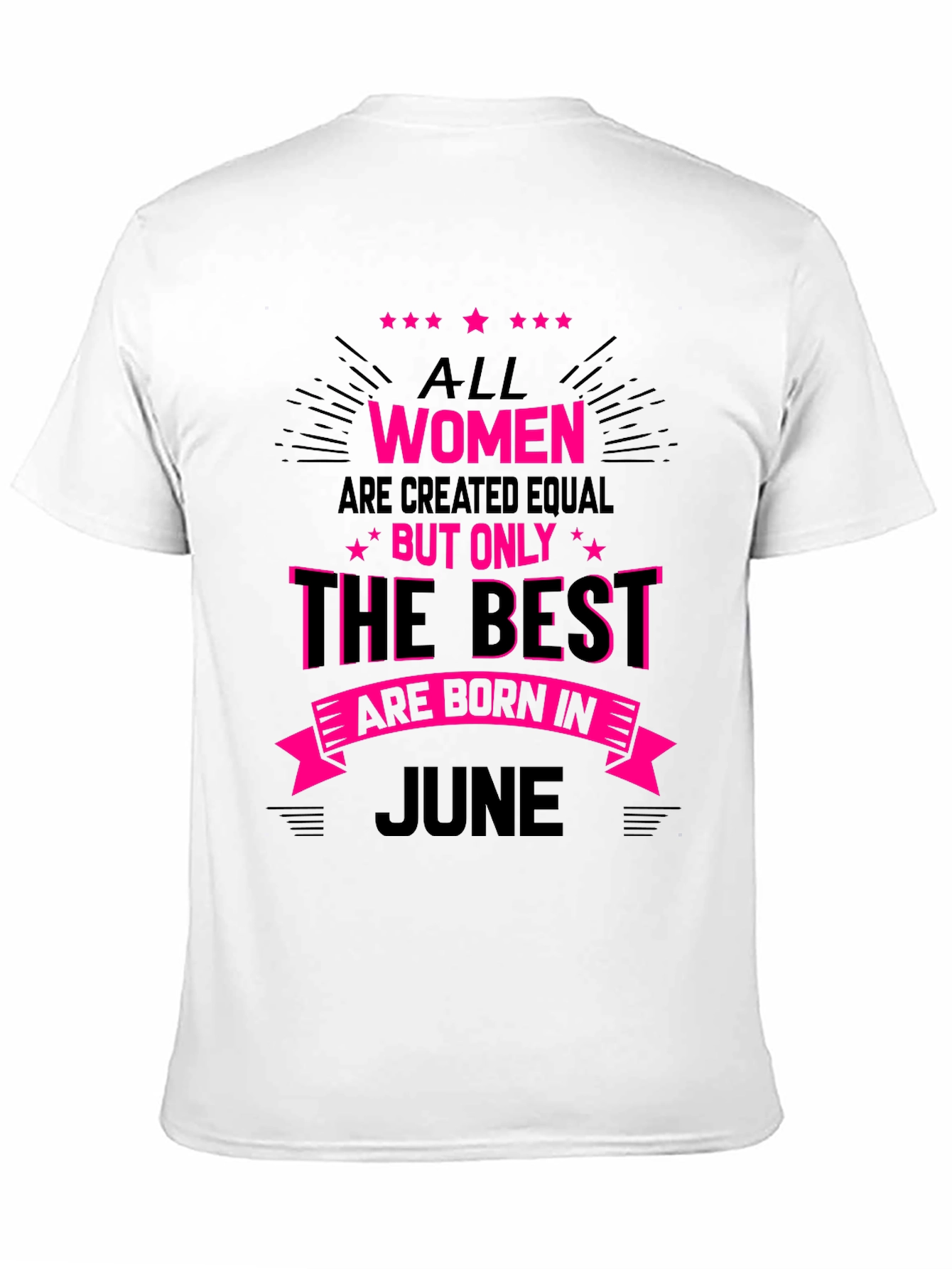 Black Best Women are Born in June T-Shirt view 11