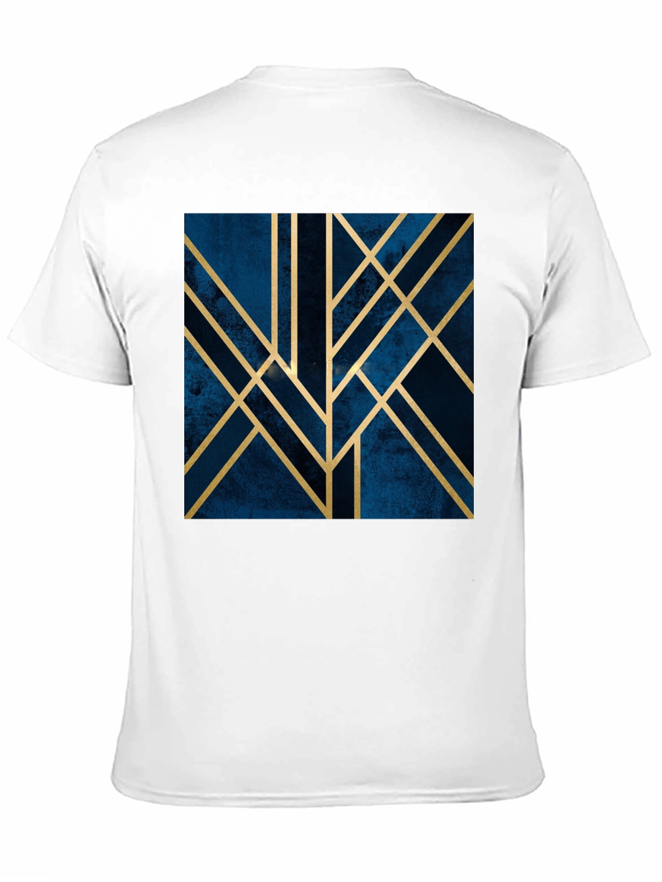 Black Geometric Art Deco Graphic Tee - Modern Style Shirt view 11