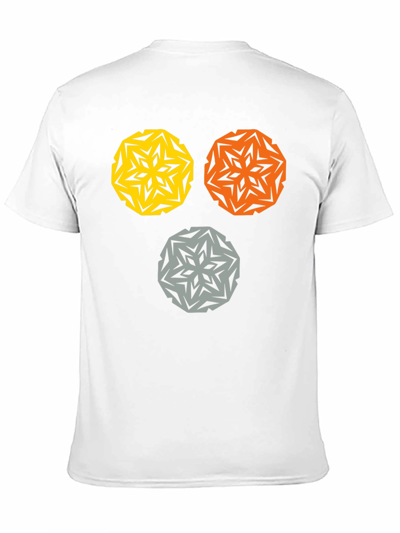 Black Geometric Mandala Graphic Tee - Stylish Cotton Blend view 11