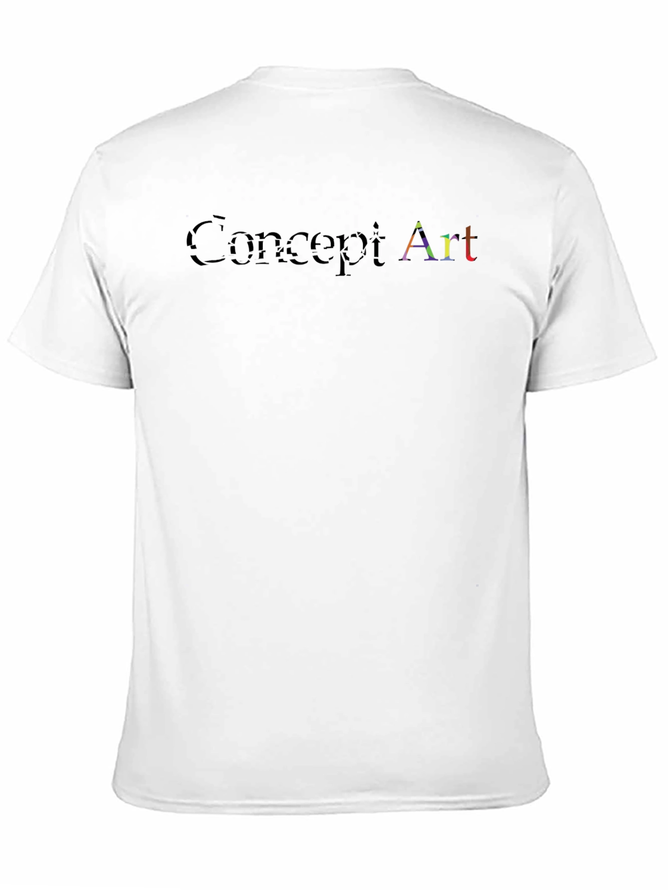 Black Concept Art T-Shirt - Men's Black Graphic Tee view 11