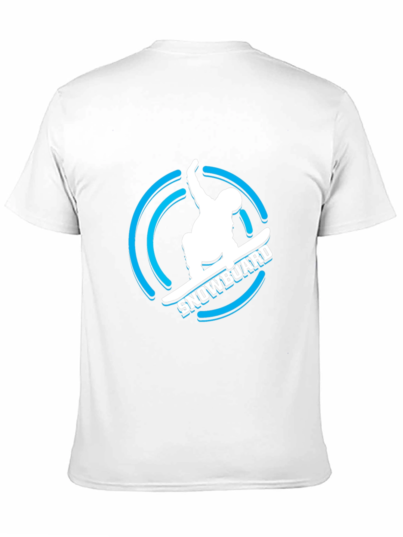 Black Cool Snowboard Graphic T-Shirt view 11