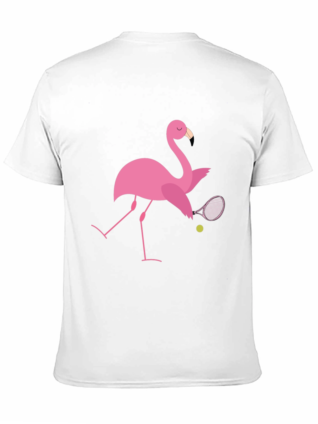 Black Flamingo Tennis T-Shirt: Quirky Design, Premium Comfort view 11