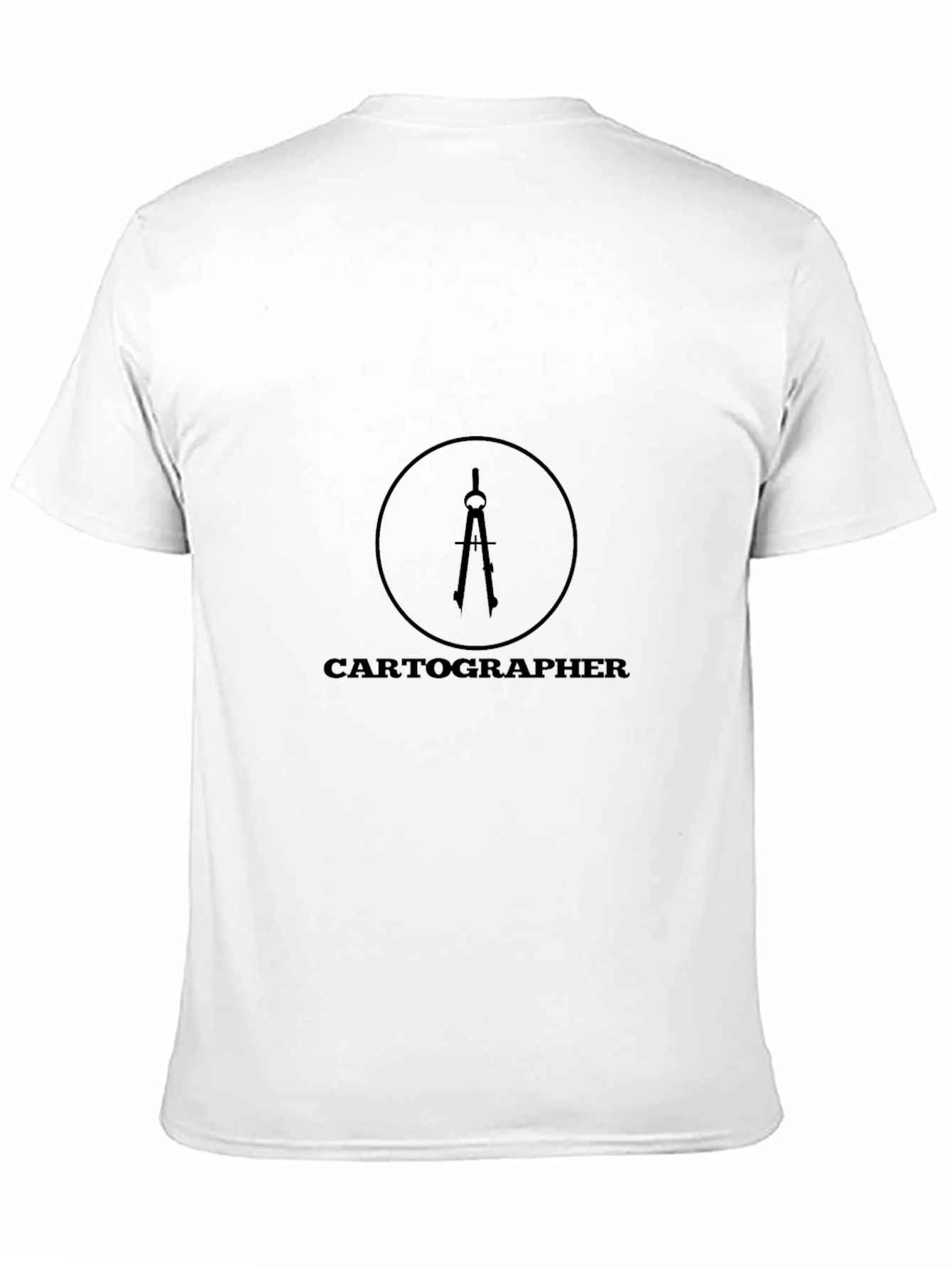Black Cartographer T-Shirt - Classic Design view 11