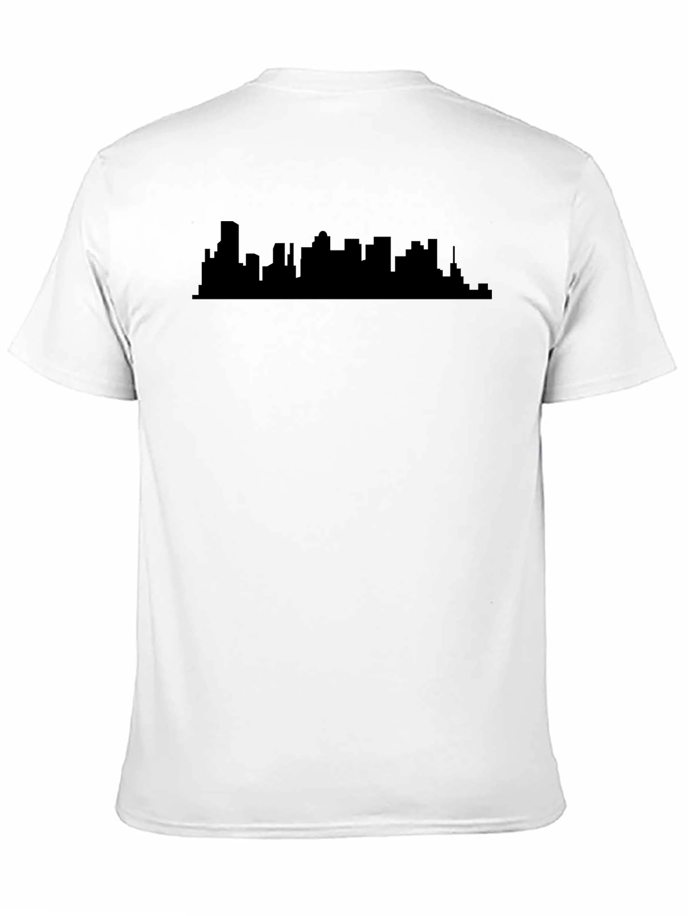 Black Cityscape Silhouette T-Shirt - Urban Style Tee view 11