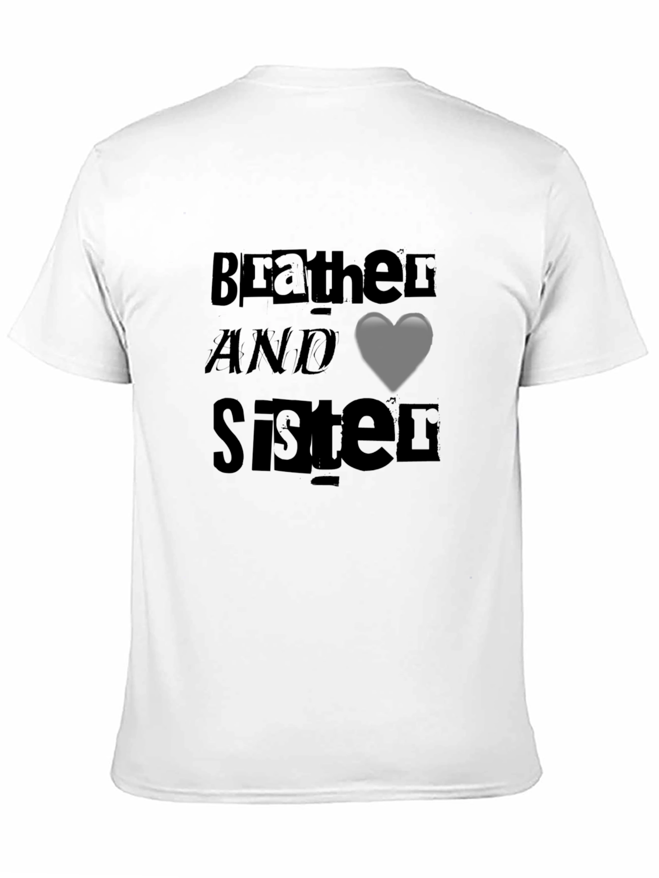 Black Brother and Sister T-Shirt - Black Graphic Tee view 11