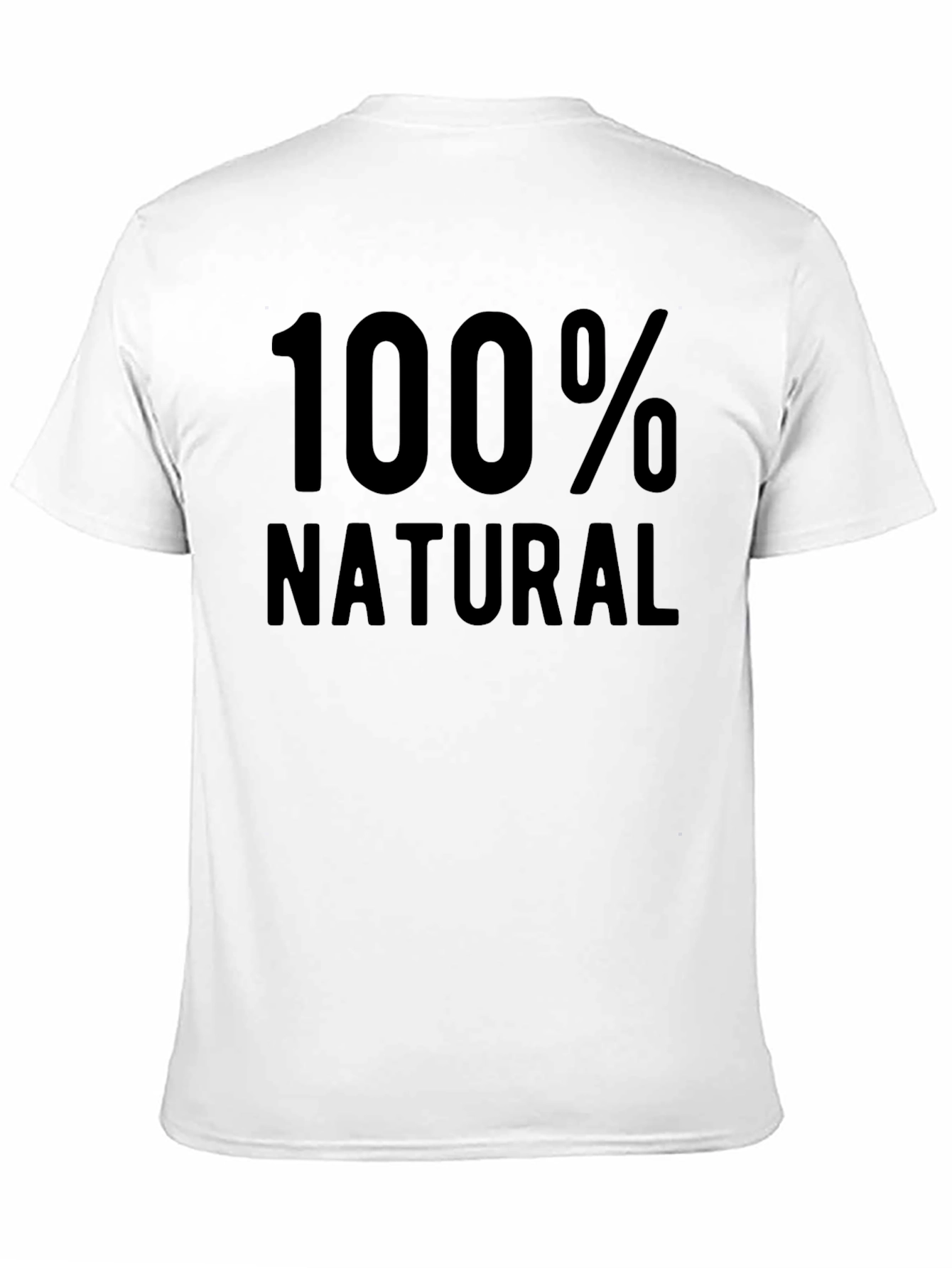 Black 100% Natural Black Graphic T-Shirt view 11