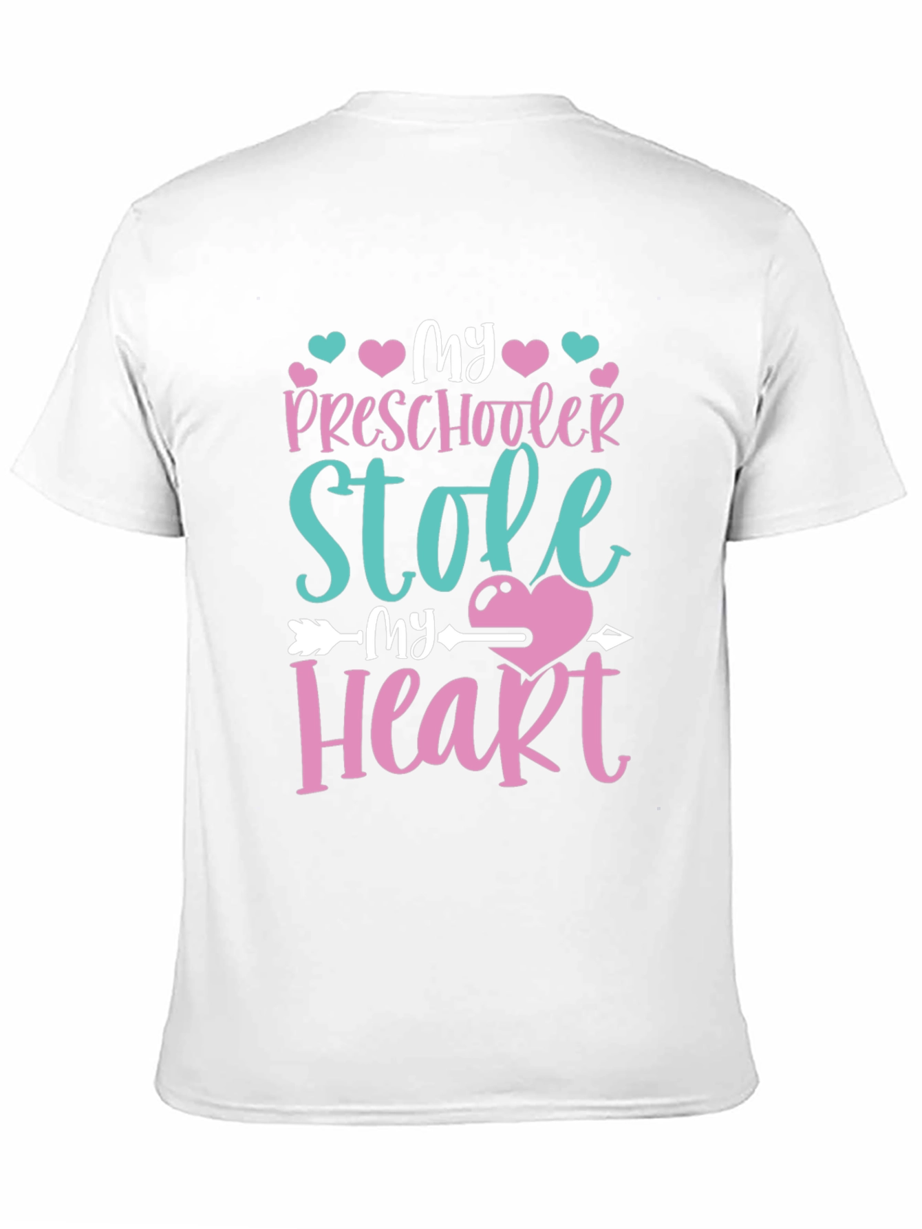 Black My Preschooler Stole My Heart T-Shirt view 11