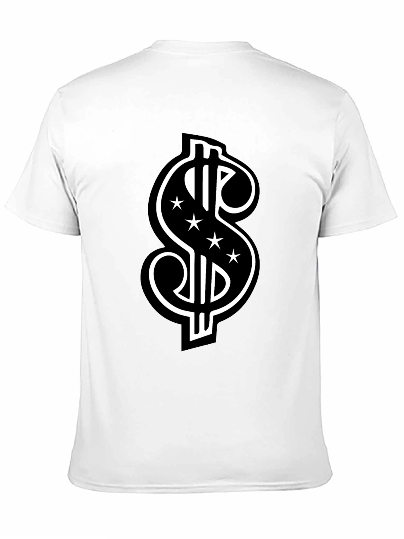 Black Dollar Sign Graphic Tee view 11