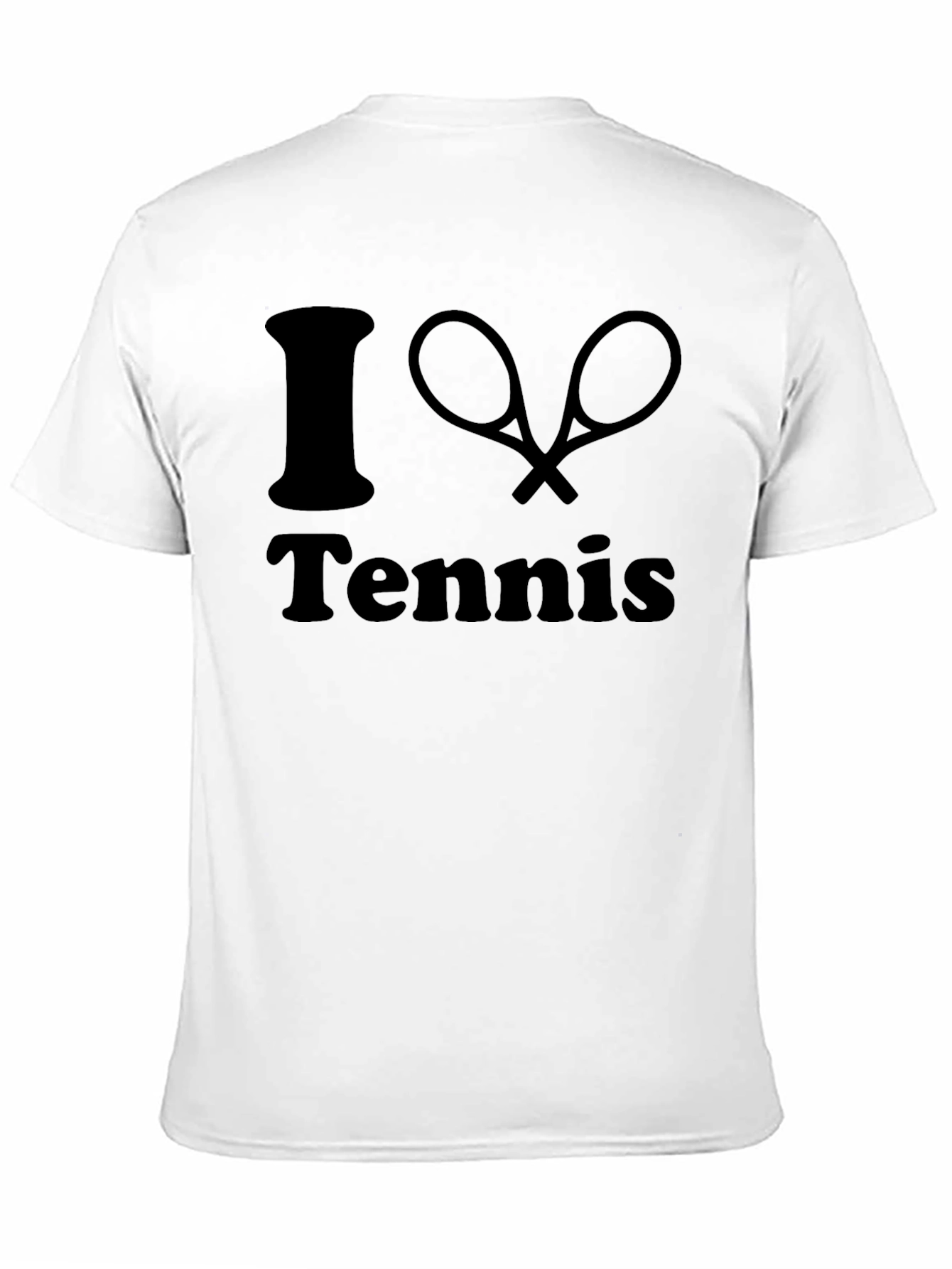 Black I Love Tennis Graphic T-Shirt - Black view 11