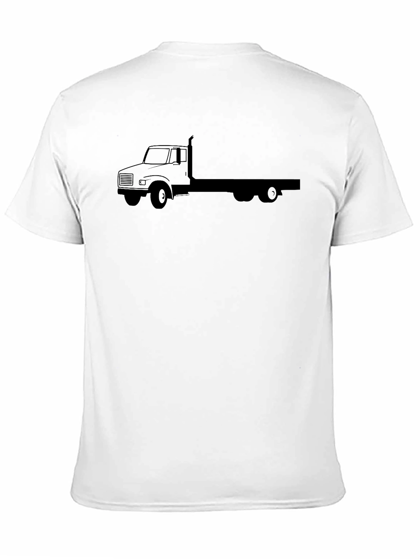 Black Truck Graphic Tee - Black Crew Neck Short Sleeve view 11
