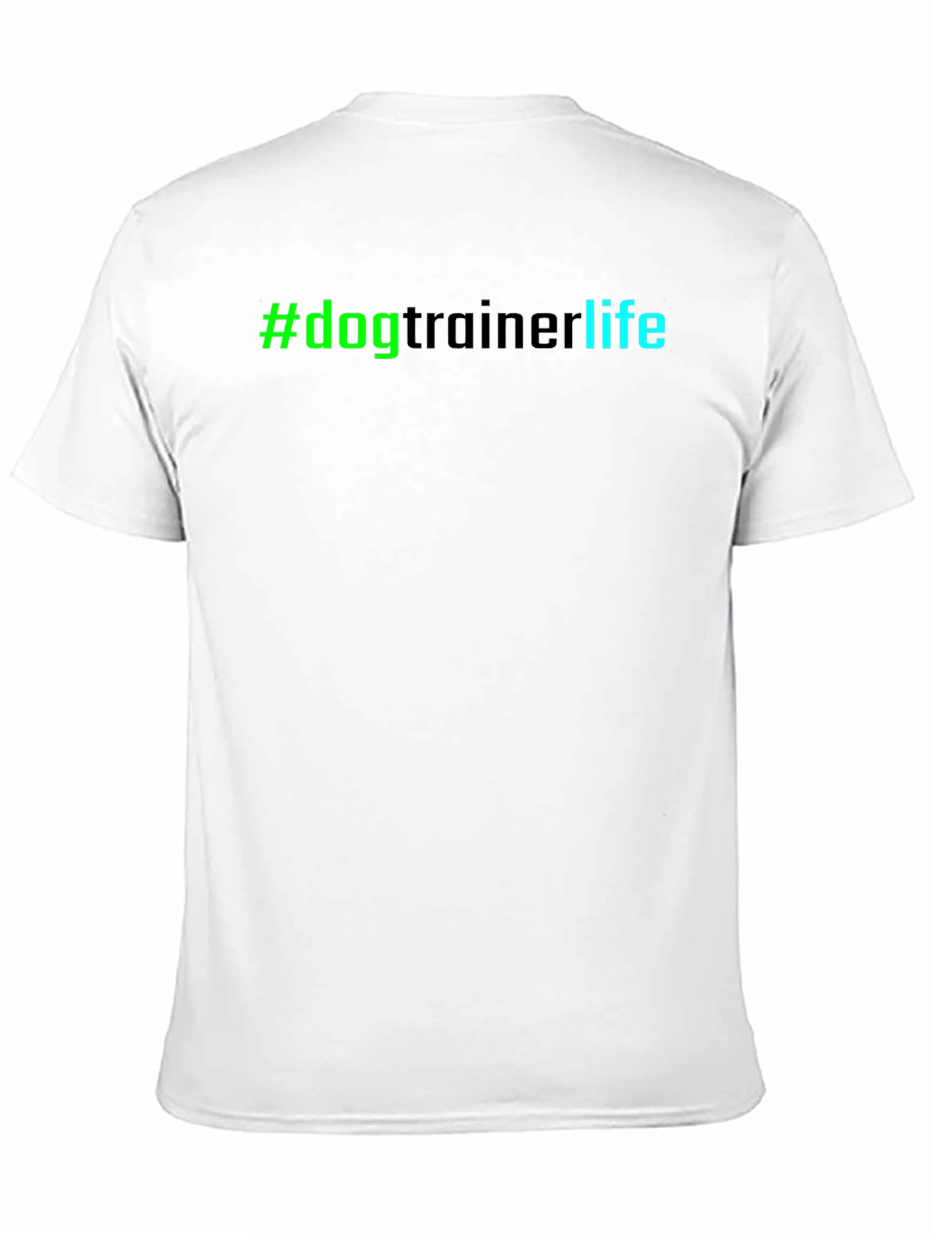 Black #DogTrainerLife Graphic Tee - Comfortable Black T-Shirt view 11
