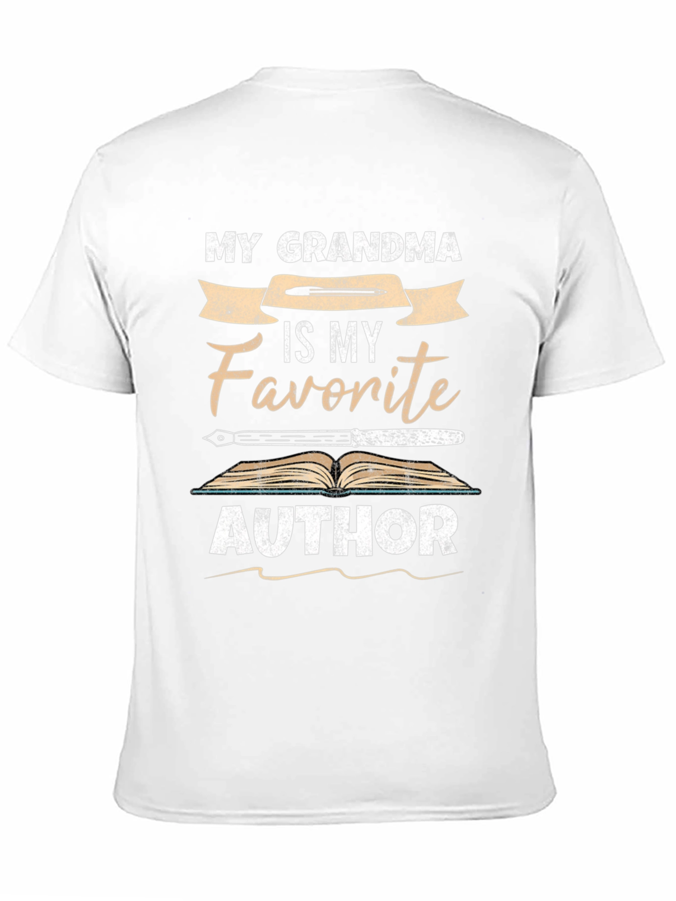 Black My Grandma is My Favorite Author Novelty T-Shirt view 11