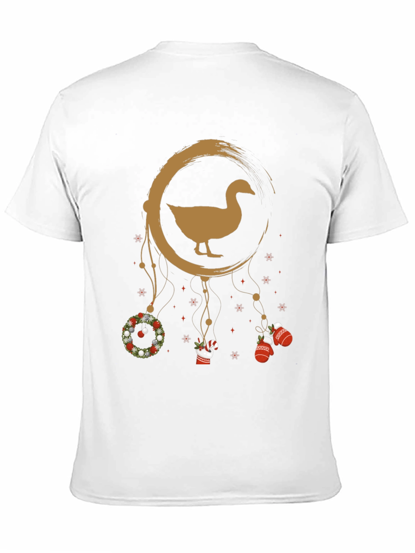 Black Holiday Goose Dreamcatcher Graphic Tee view 11