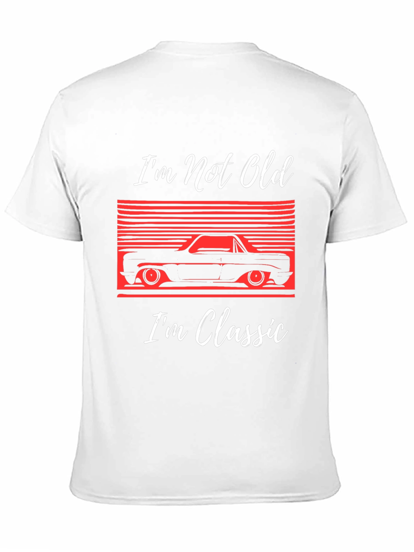 Black Classic Car T-Shirt: I'm Not Old, I'm Classic! view 11