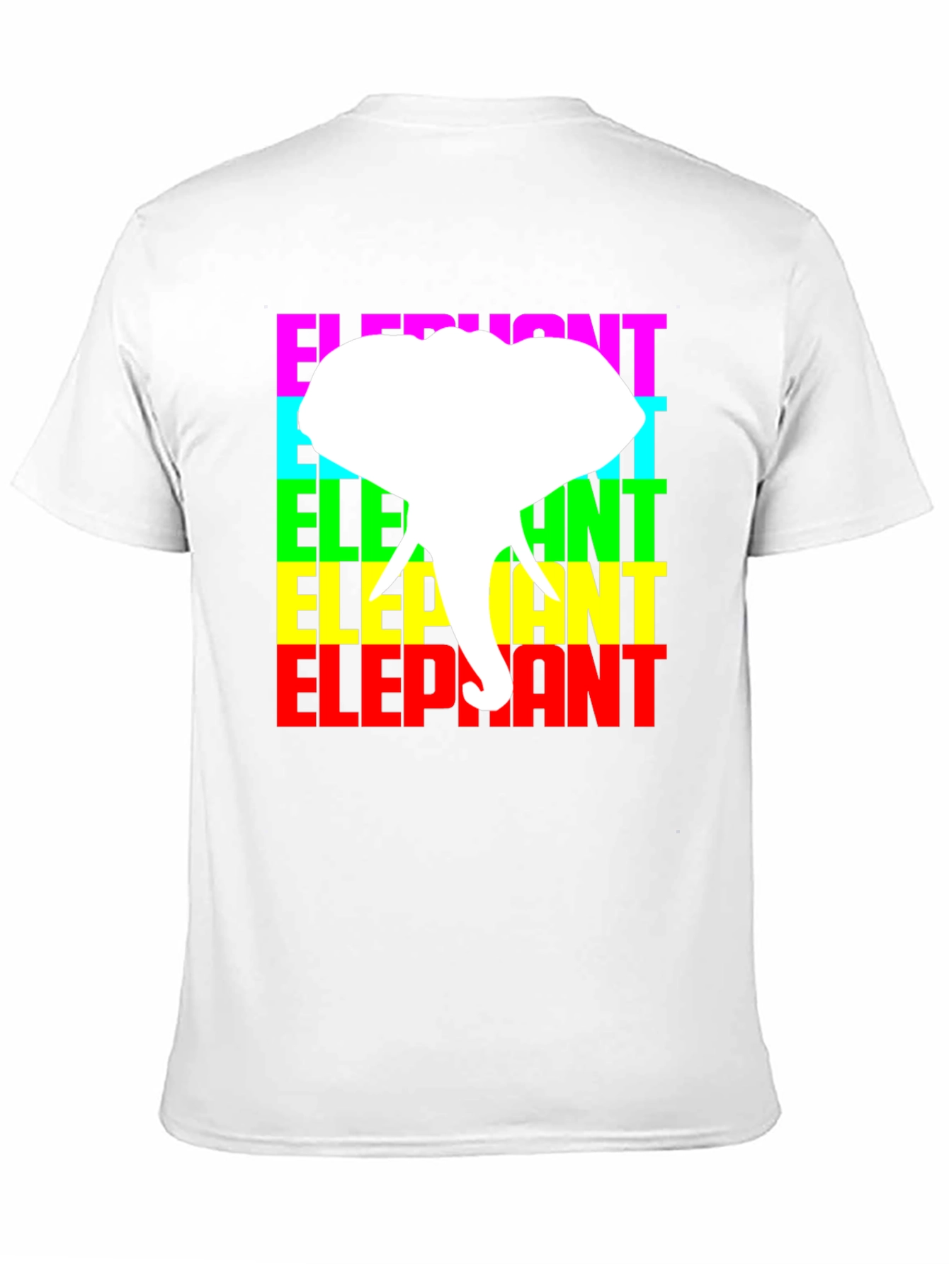 Black Elephant Graphic Tee - Colorful Design view 11