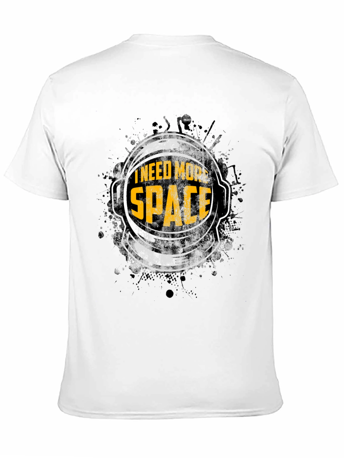 Black I Need More Space Graphic T-Shirt - Astronaut Humor Tee view 11