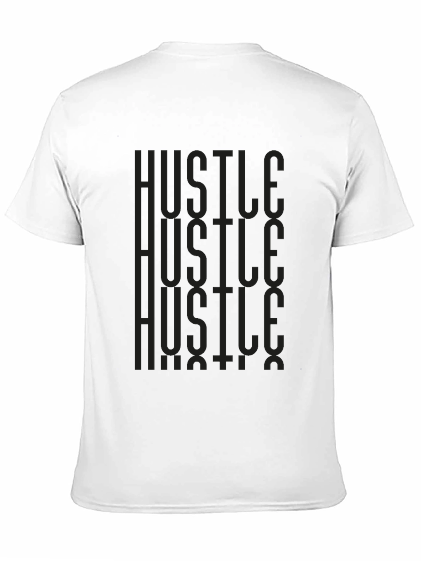 Black Hustle Graphic Print Tee - Men's Black T-Shirt view 11