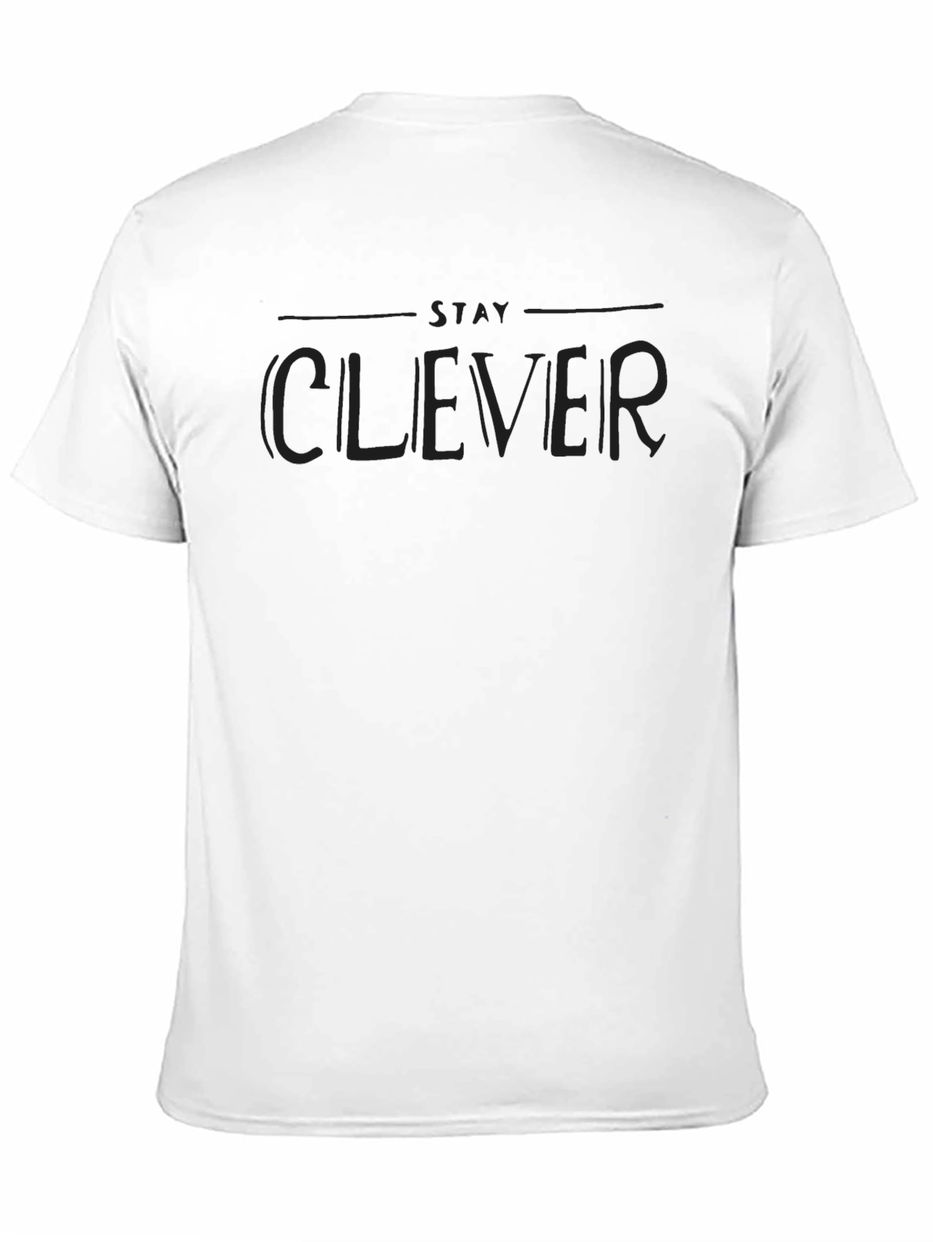 Black Stay Clever Black Graphic Tee view 11