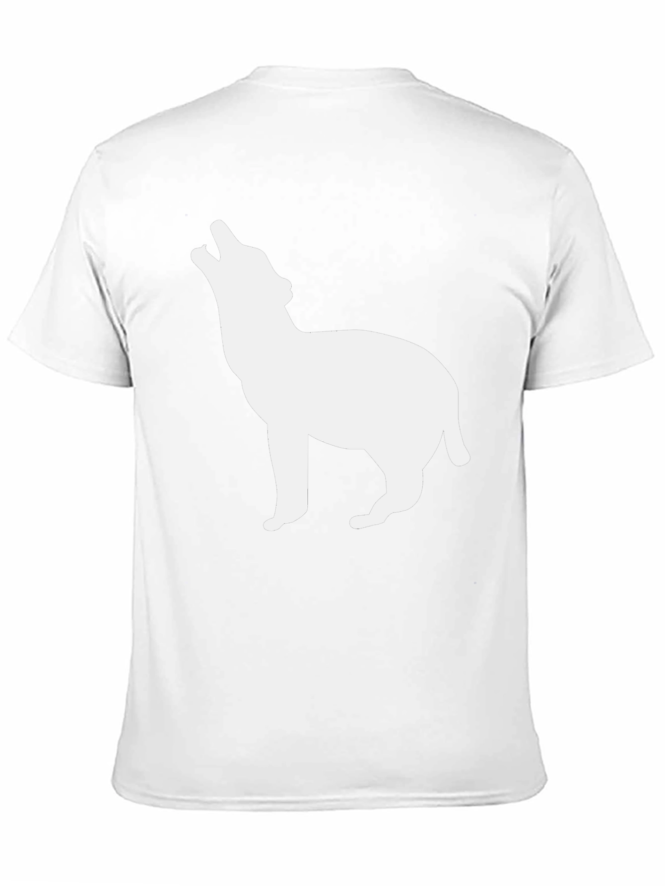Black Black Wolf Howling T-Shirt view 11
