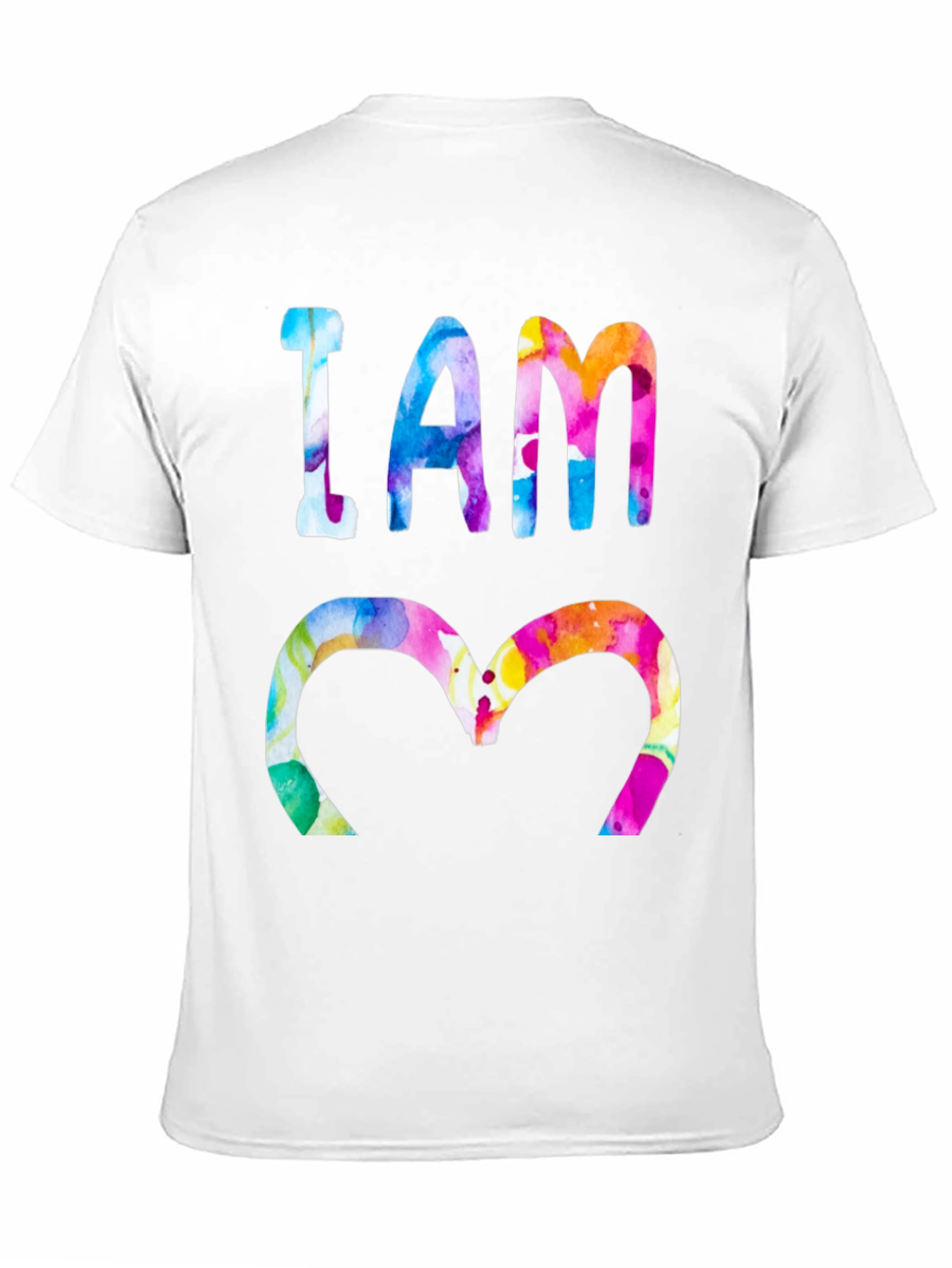 Black I AM 3 Watercolor T-Shirt view 11