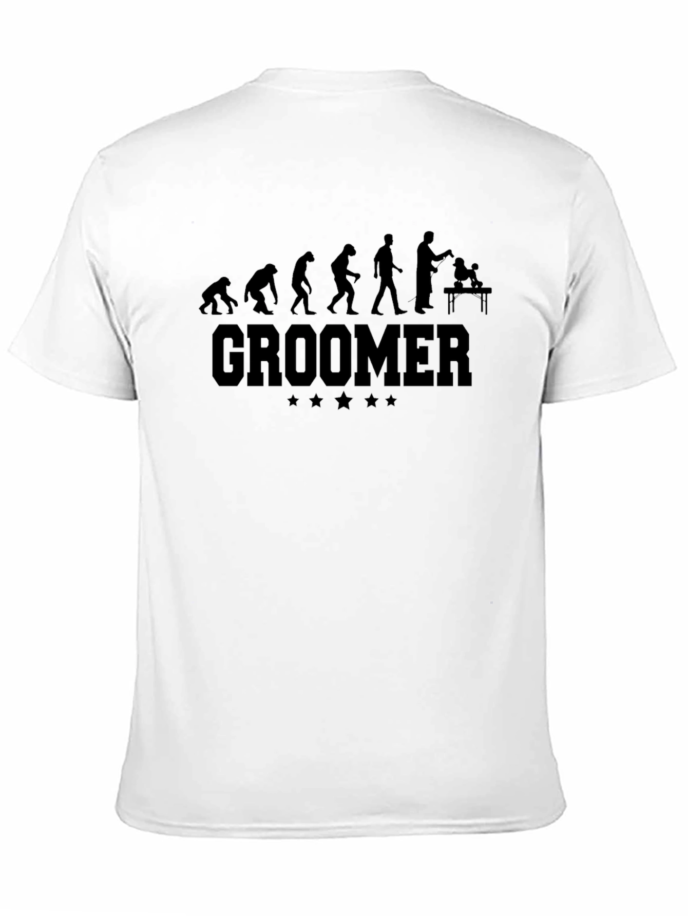 Black Groomer Evolution Black T-Shirt view 11