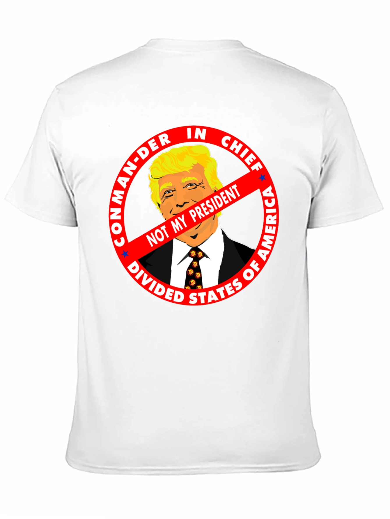 Black Not My President Anti-Trump Graphic Tee view 11