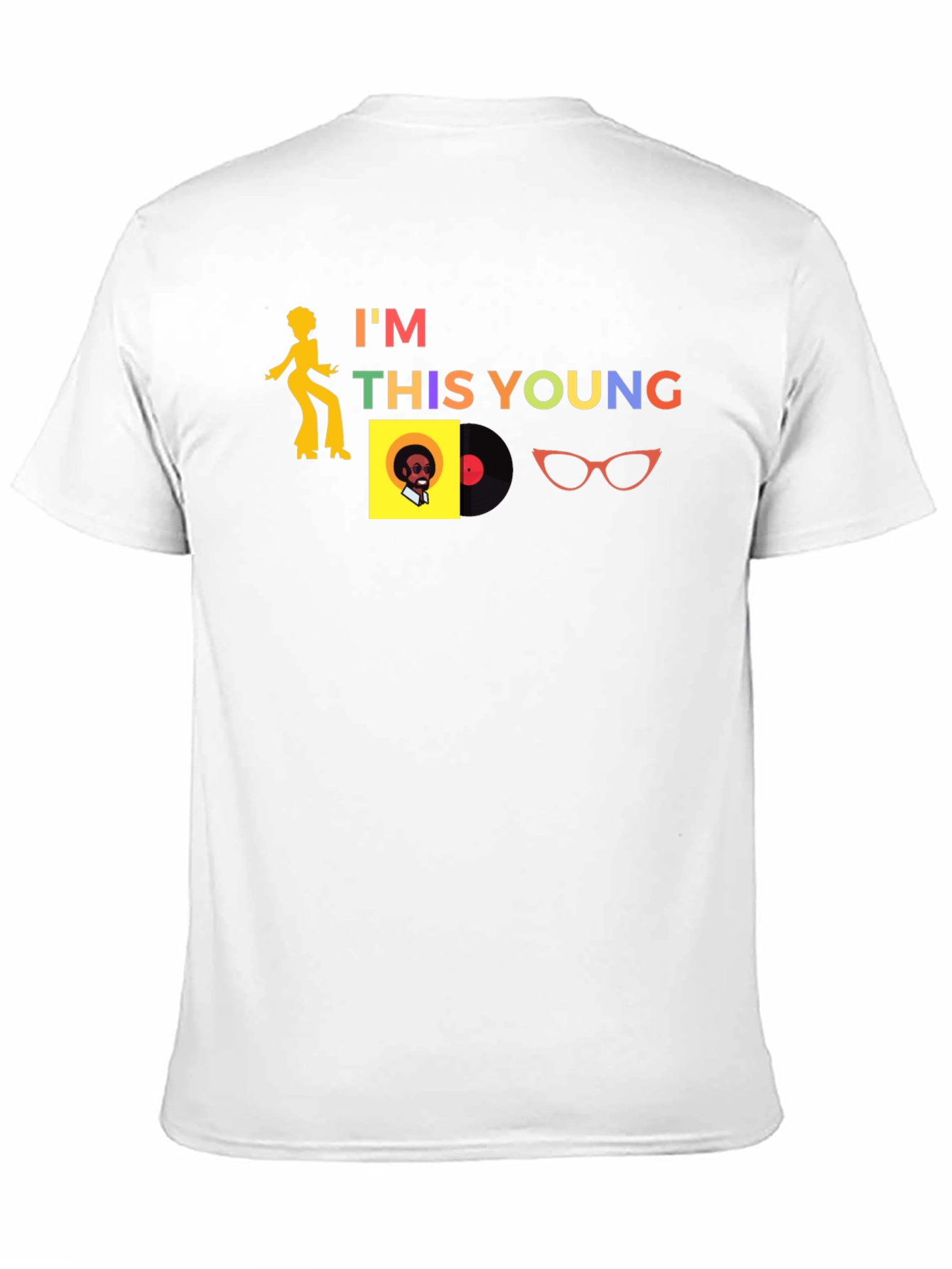 Black I'm This Young Retro Graphic Tee view 11