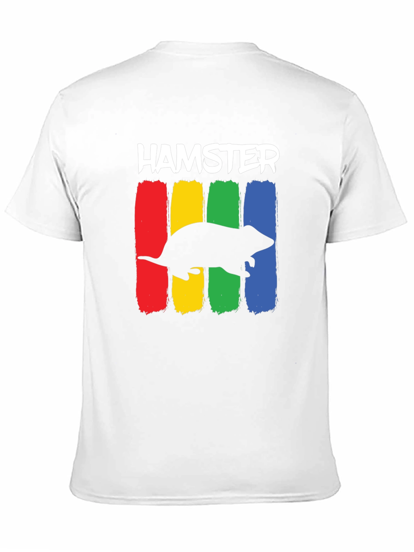 Black Hamster Rainbow T-Shirt - Novelty Animal Tee view 11