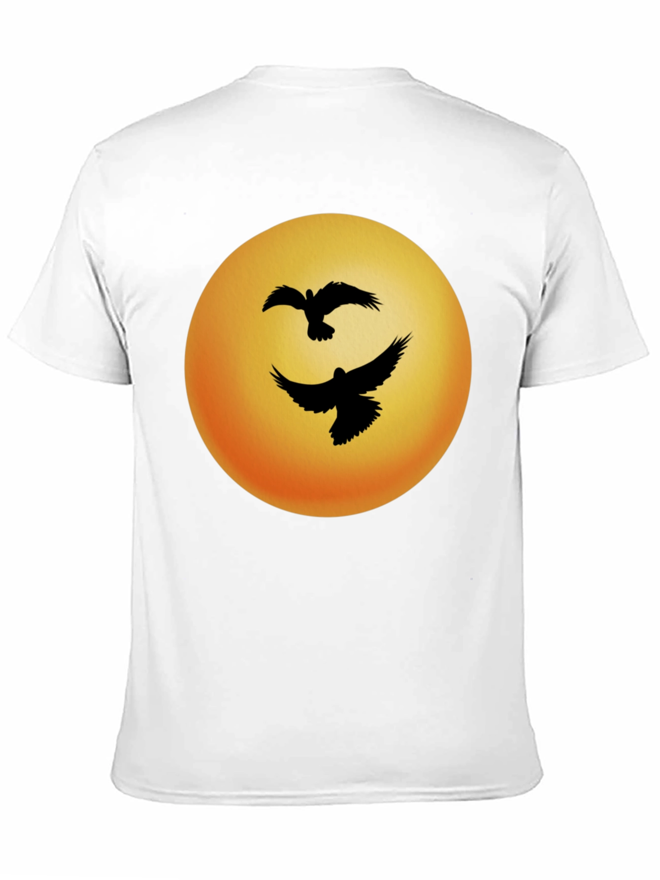 Black Birds Sunset Graphic Tee - Black Cotton Blend view 11